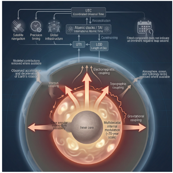 NTSC Research Team Confirm an Approximately 70-year Core-related Modulation of Earth Rotation